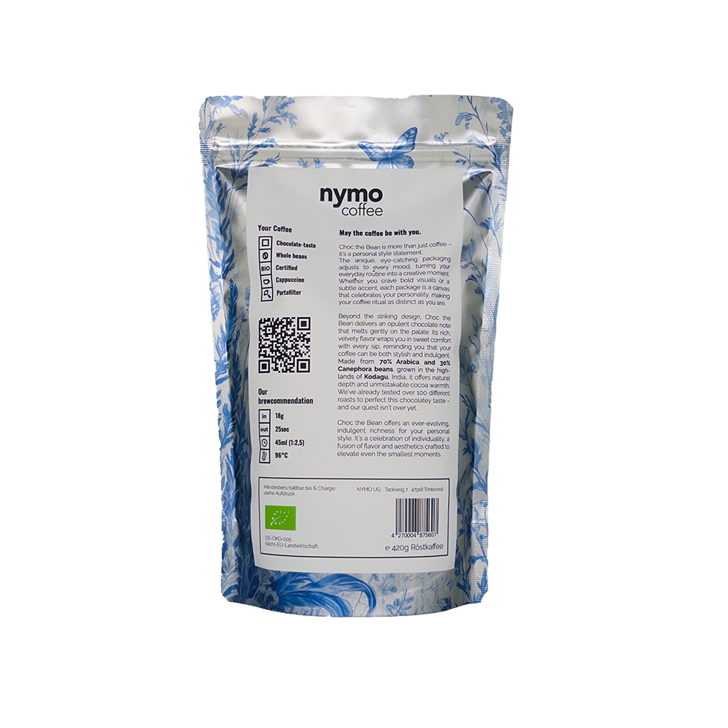 Runway Bloom - Bio Kaffee ganze Bohnen 420g, Arabica Robusta Blend, dunkle Schokolade Haselnuss