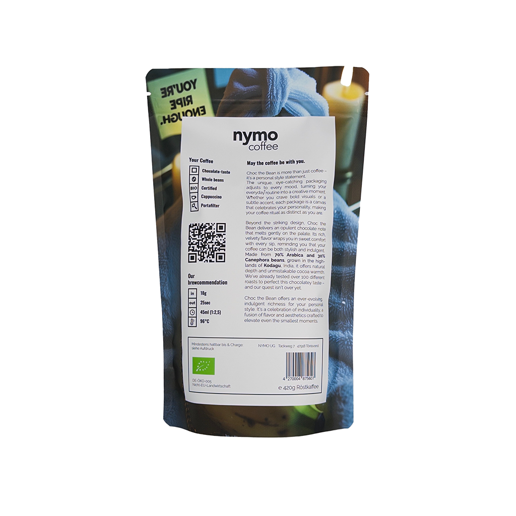 Ai Trends - Bio Kaffee ganze Bohnen 420g, Arabica Robusta Blend, dunkle Schokolade Haselnuss