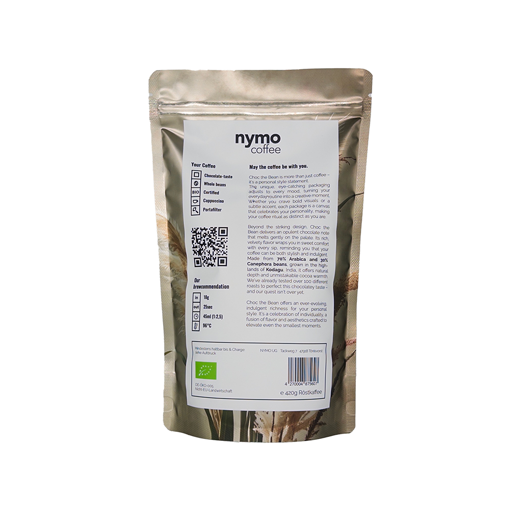 50 Shades Of Beige - Bio Kaffee ganze Bohnen 420g, Arabica Robusta Blend, dunkle Schokolade Haselnuss