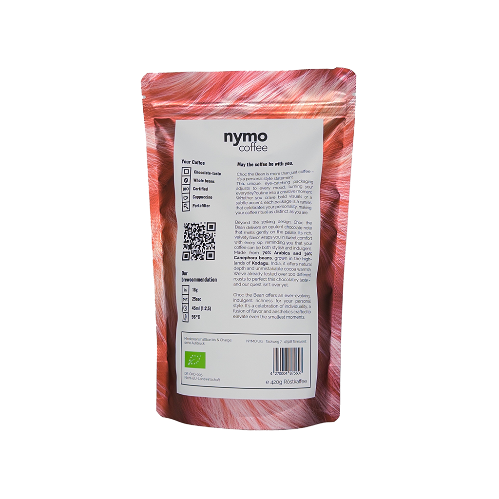 Wildfern - Bio Kaffee ganze Bohnen 420g, Arabica Robusta Blend, dunkle Schokolade Haselnuss