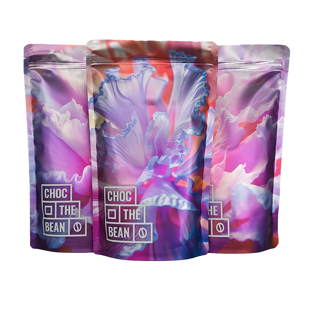 Lilac Flare - Bio Kaffee ganze Bohnen 420g, Arabica Robusta Blend, dunkle Schokolade Haselnuss